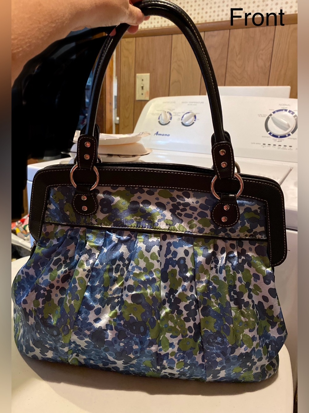 Apt. 9 Blue, Green & Black Patterned Shoulder Bag